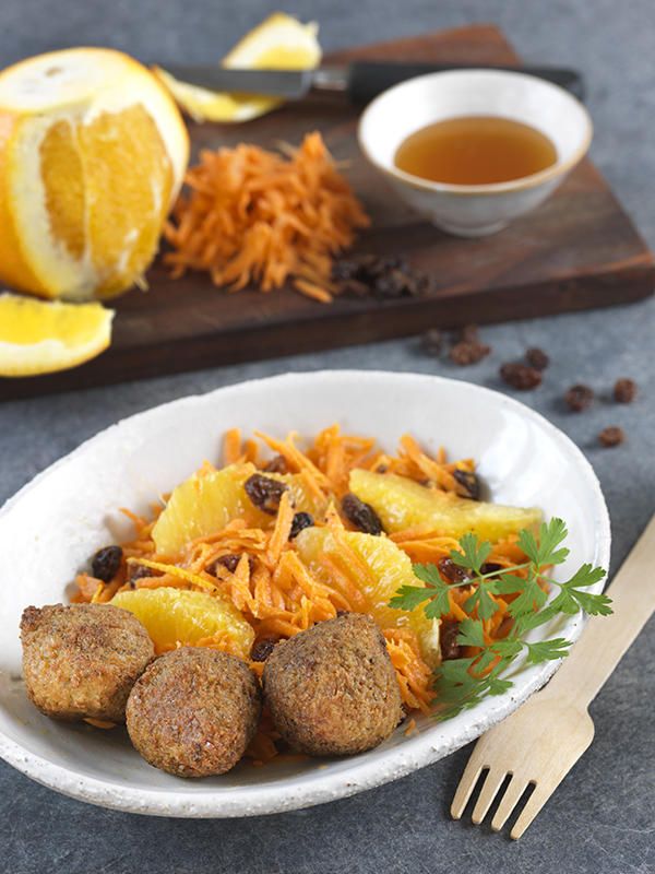 Falafels et carottes à l’orange